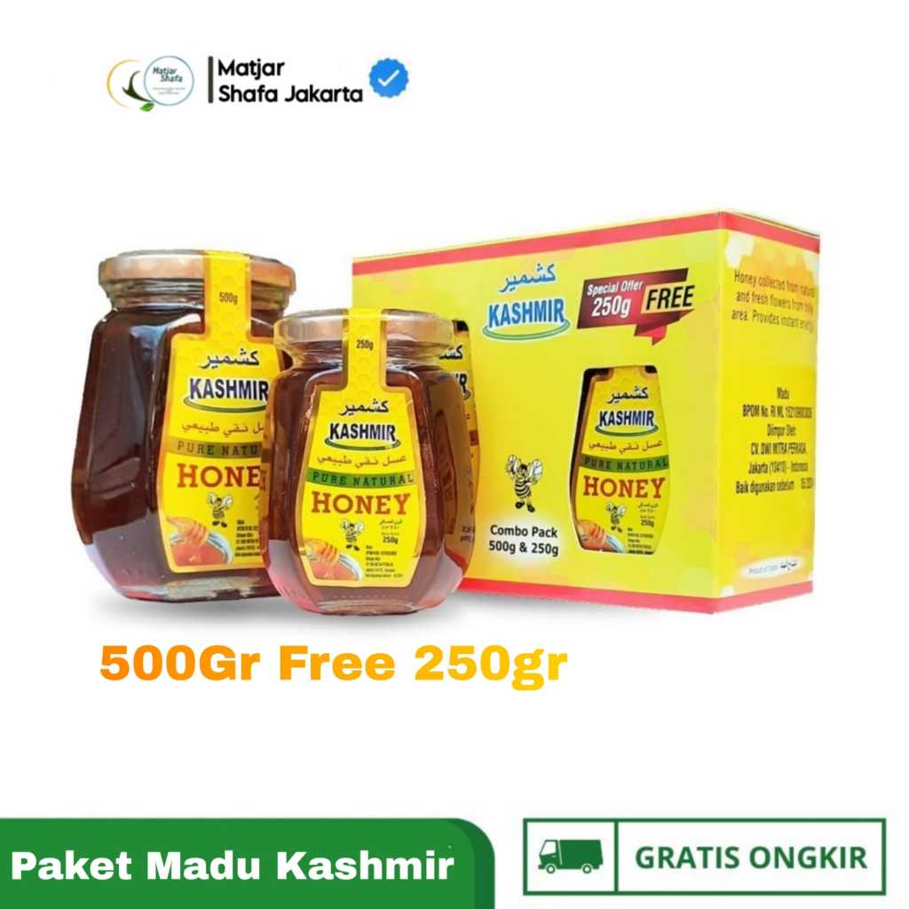 

Paket Promo Madu Kashmir 500gr Free 250gr Original