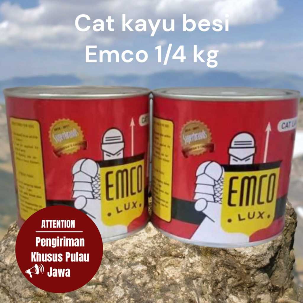 Cat Besi Emco 200cc /Cat Kayu / Cat Minyak Warna Hitam & Putih