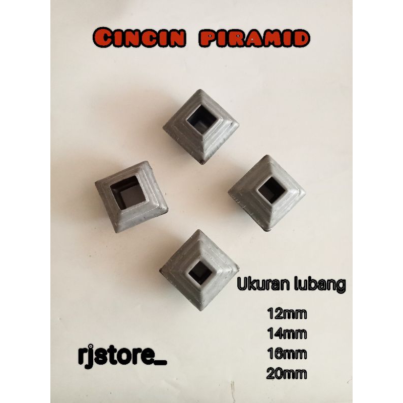 Cincin nako pagar besi plat model piramida minimalis ornamen pintu pagar tralis balkon