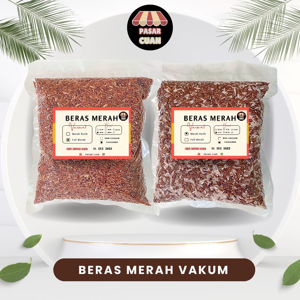 

Beras Merah Vakum 500 gram - Cordillera Brown Red Rice