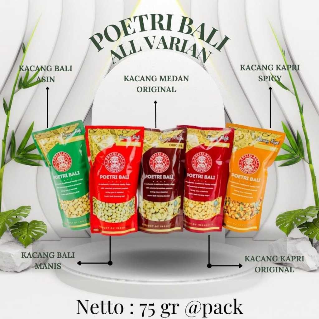 

Poetri bali kacang baliku 75 g