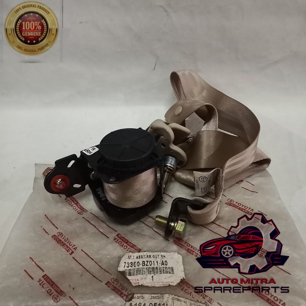 seat belt safety belt belakang kanan toyota avanza xenia 2006-2008 Original 73360-bZ011-A0