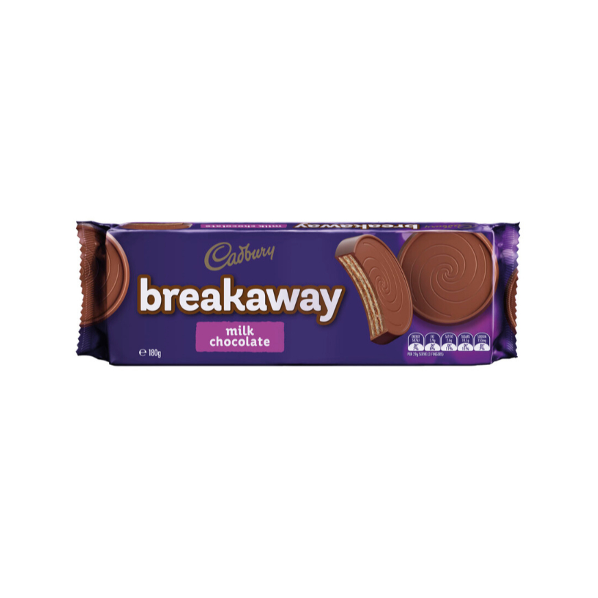 

Cadbury Breakaway Milk Chocolate Biscuit 180g