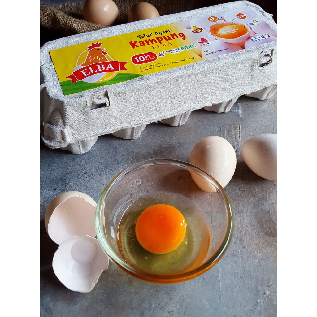 

ELBA Telur Ayam Kampung / Telur Omega Probiotik / Hormon Free