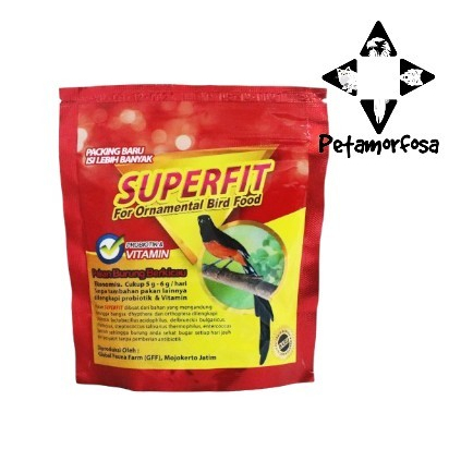 SUPERFIT RED Pakan KONTES VOER Burung Tinggi Protein Murai Kacer Cucak Anis Dll