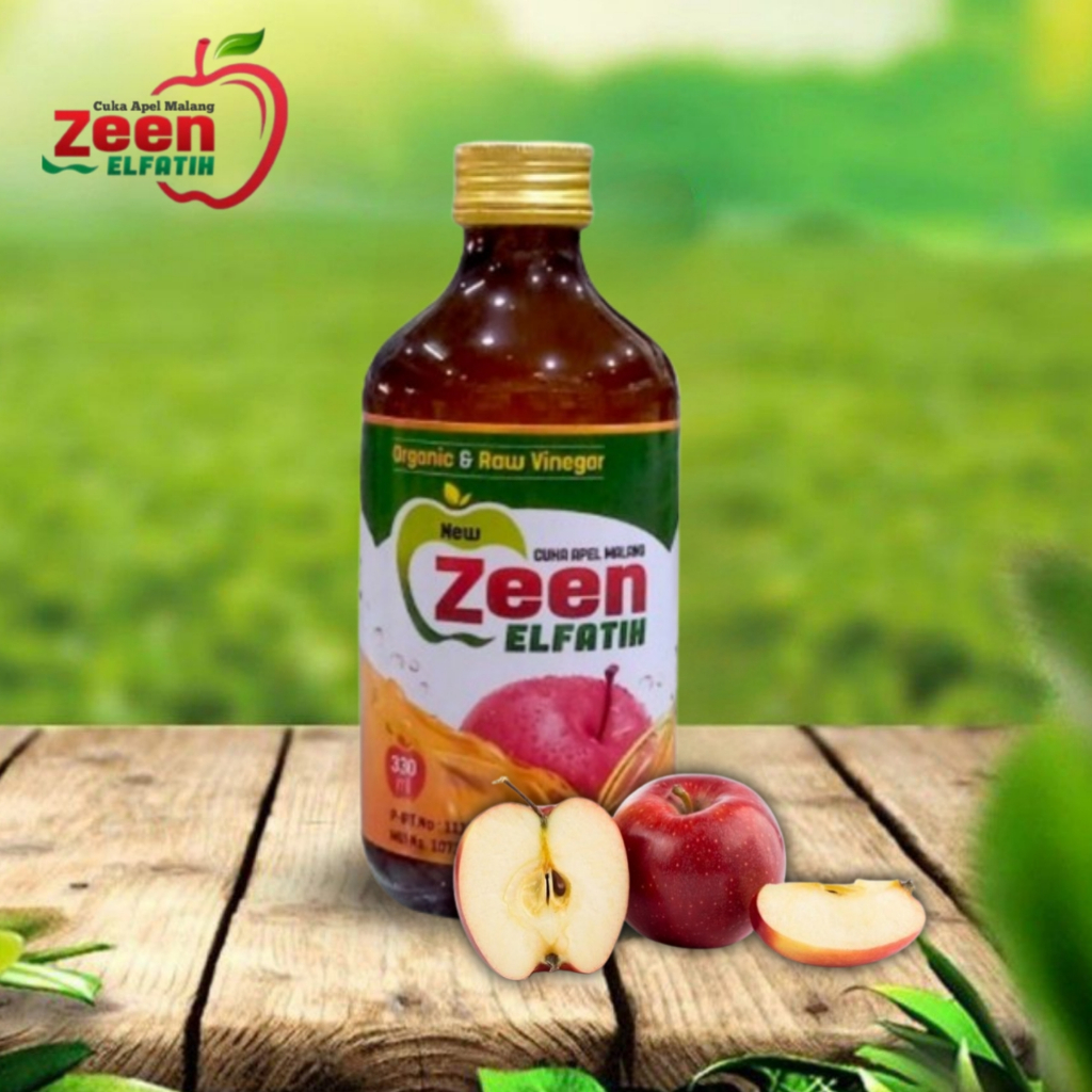 

ELFATIH CUKA APEL ASLI CUKA APEL batu malang organik Apple cider vinegar original 100% apel utuh