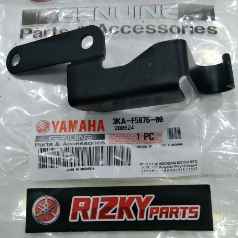 HOLDER BRAKE BRAKET BESI DUDUKAN SLANG REM DEPAN RX KING ORIGINAL YAMAHA