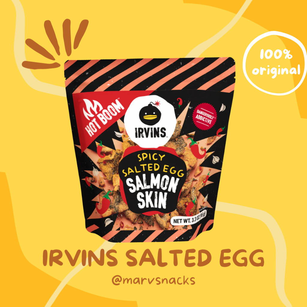 

IRVINS Hot Boom Salted Egg Salmon Skin (95 grams)