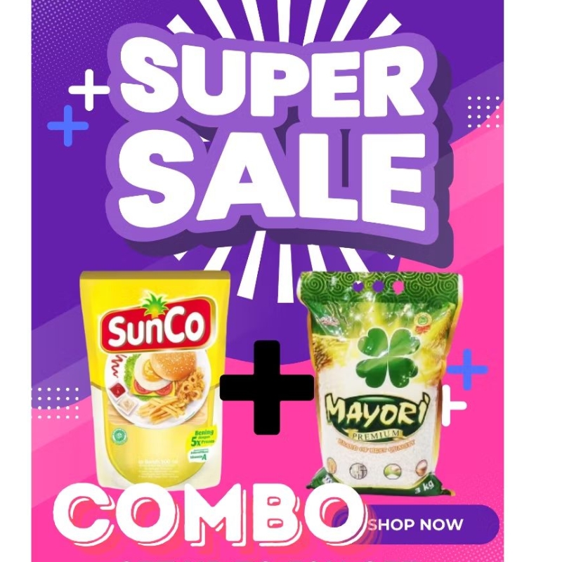 

Promo Sunco 2lt dan Beras Mayori Premium 3kg Murah GIlaaa!