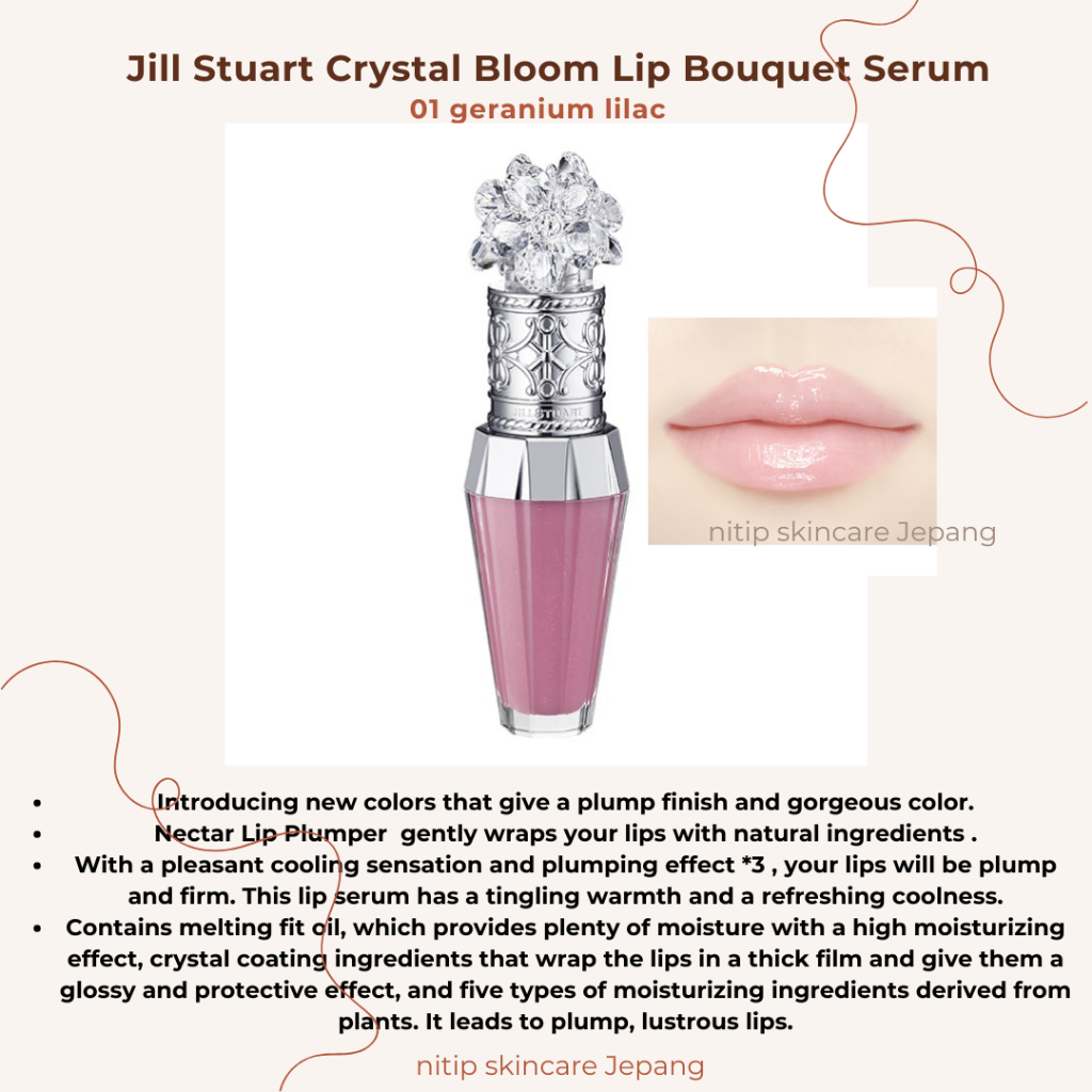 PO Jepang -- Jill Stuart Crystal Bloom Lip Bouquet Serum original jill stuart japan