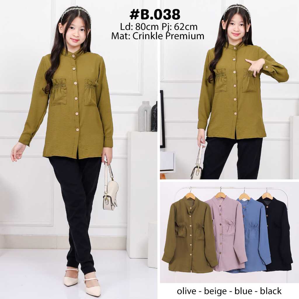 Blouse Maudy Kids Blouse Anak Tanggung Perempuan Atasan Anak Tanggung Perempuan Bisa COD