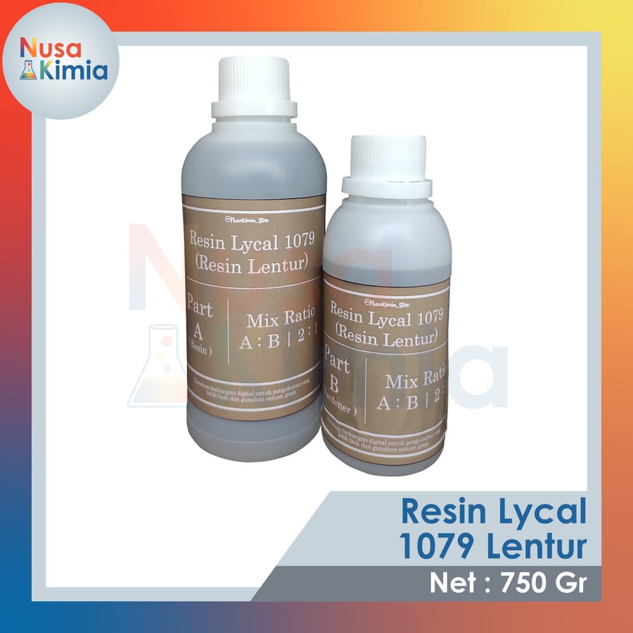 Resin Bening Lycal Lentur 1079 750 Gram