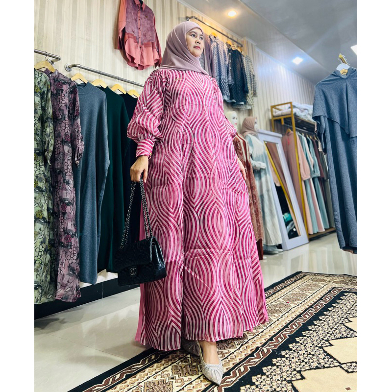 Maisarra Dress Tanpa hijab  Gamis Fenta House Original Premium