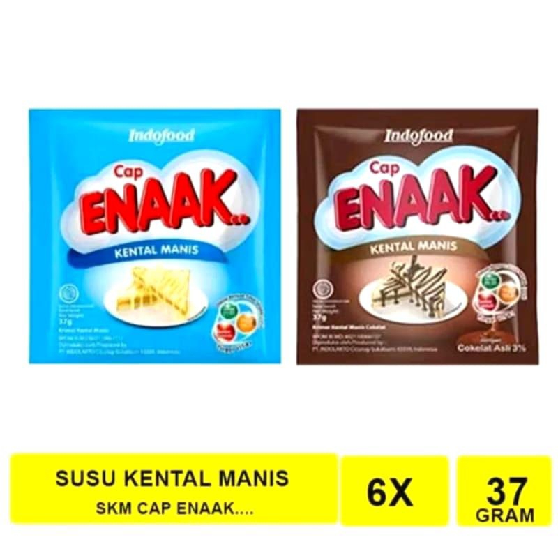 

[ 1 Pack ] Susu Cap Enaak.. Susu Kental Manis Putih dan Rasa Coklat