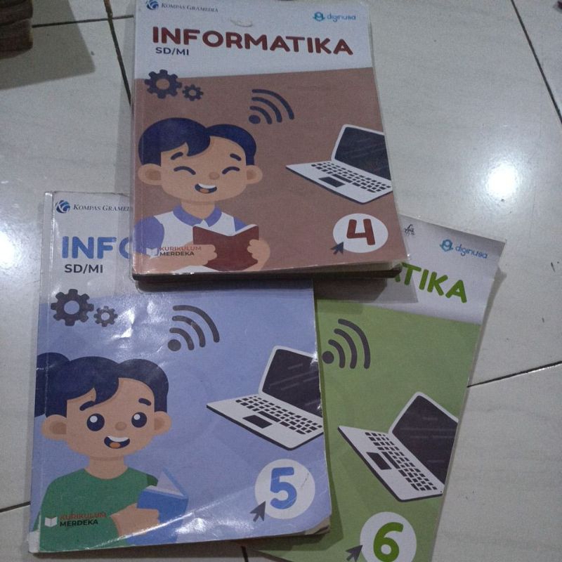 Buku Informatika kelas 4,5,6 kurikulum merdeka Diginusa