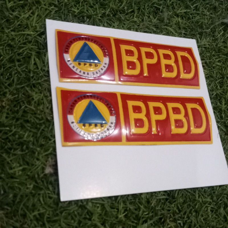 

STIKER EMBOS PLAT NO BPBD /BADAN PENANGGULANGAN BENCANA DAERAH