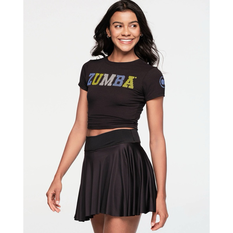 (READY STOCK) ZUMBA WEAR ZW SOCIETY CROP TOP SIZE S ZUMBA WEAR PALEMBANG