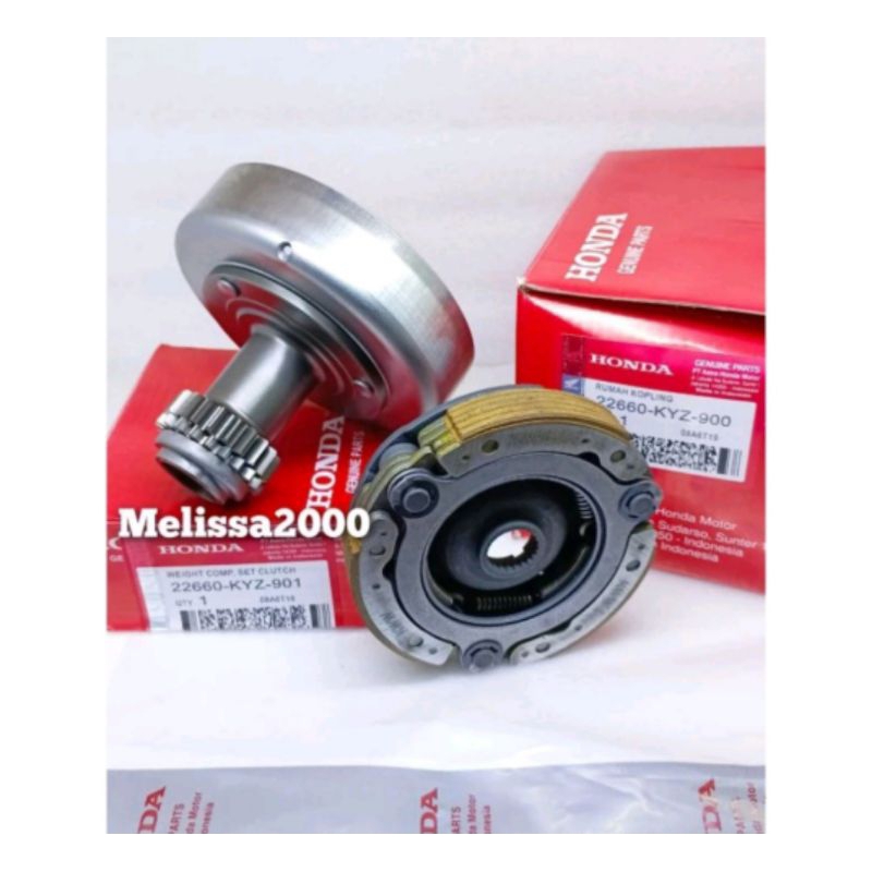Lonceng kopling otomatis KYZ+Kampas ganda Assy KYZ Blade 125 Fi Supra x125 Fi New