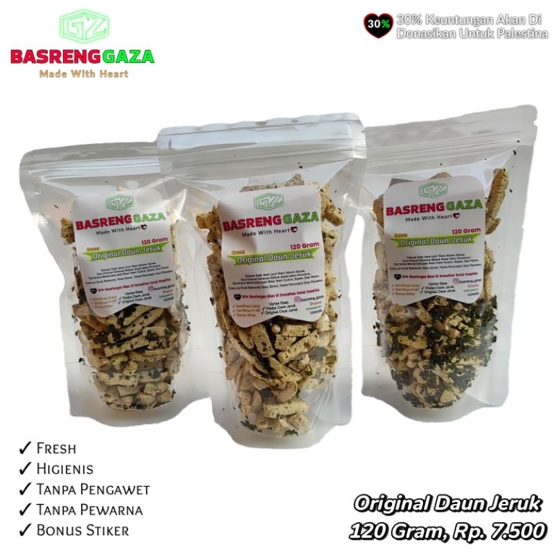 

BASRENG GAZA 120 GRAM, ORIGINAL DAUN JERUK