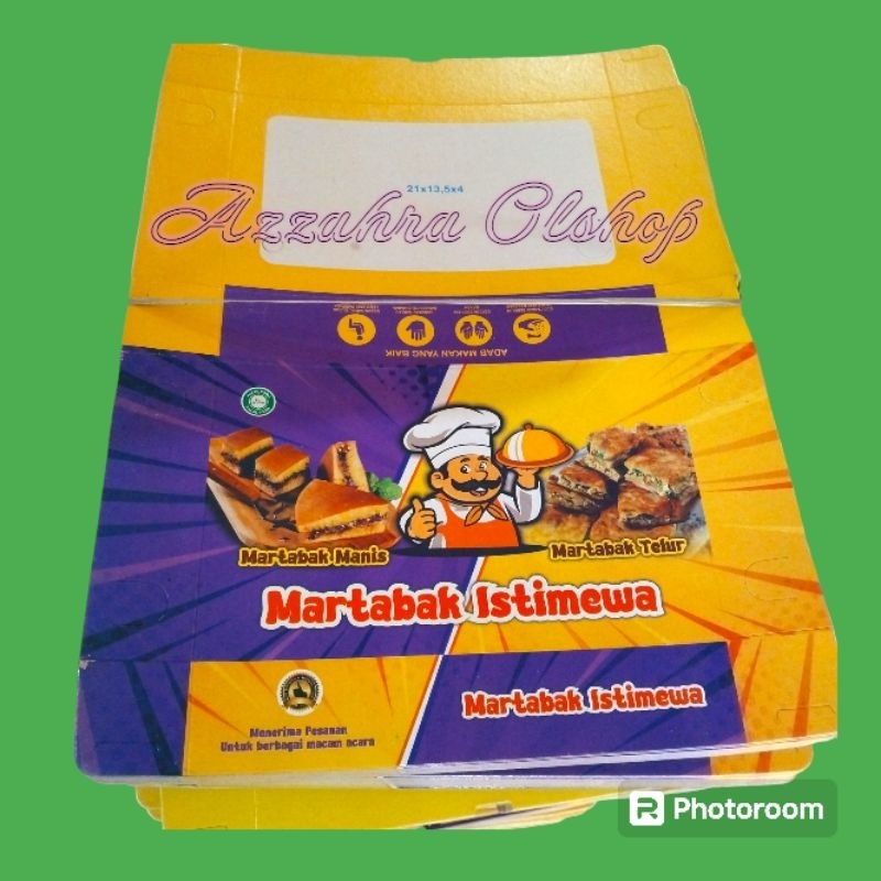 

Dus martabak / Box Martabak / wadah martabak manis /snack martabak manis