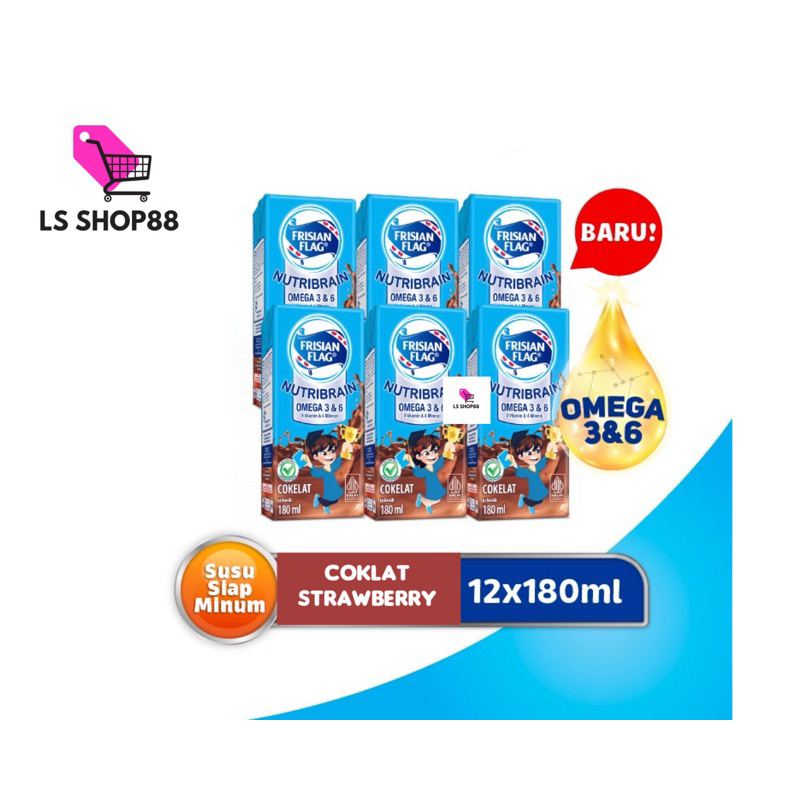 

Frisian Flag Omega Susu UHT 180ML isi 12 Pcs