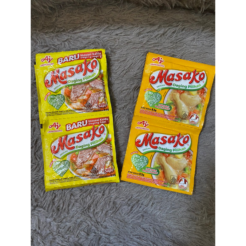 

Masako renceng isi 12 sachet rasa sapi dan rasa ayam