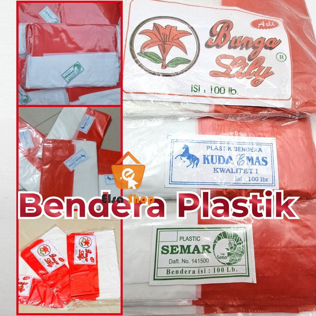 Bendera Plastik Indonesia - bendera umbul-umbul plastik merah putih Indonesia