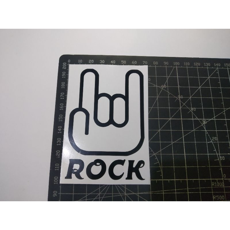 

cutting stiker rock