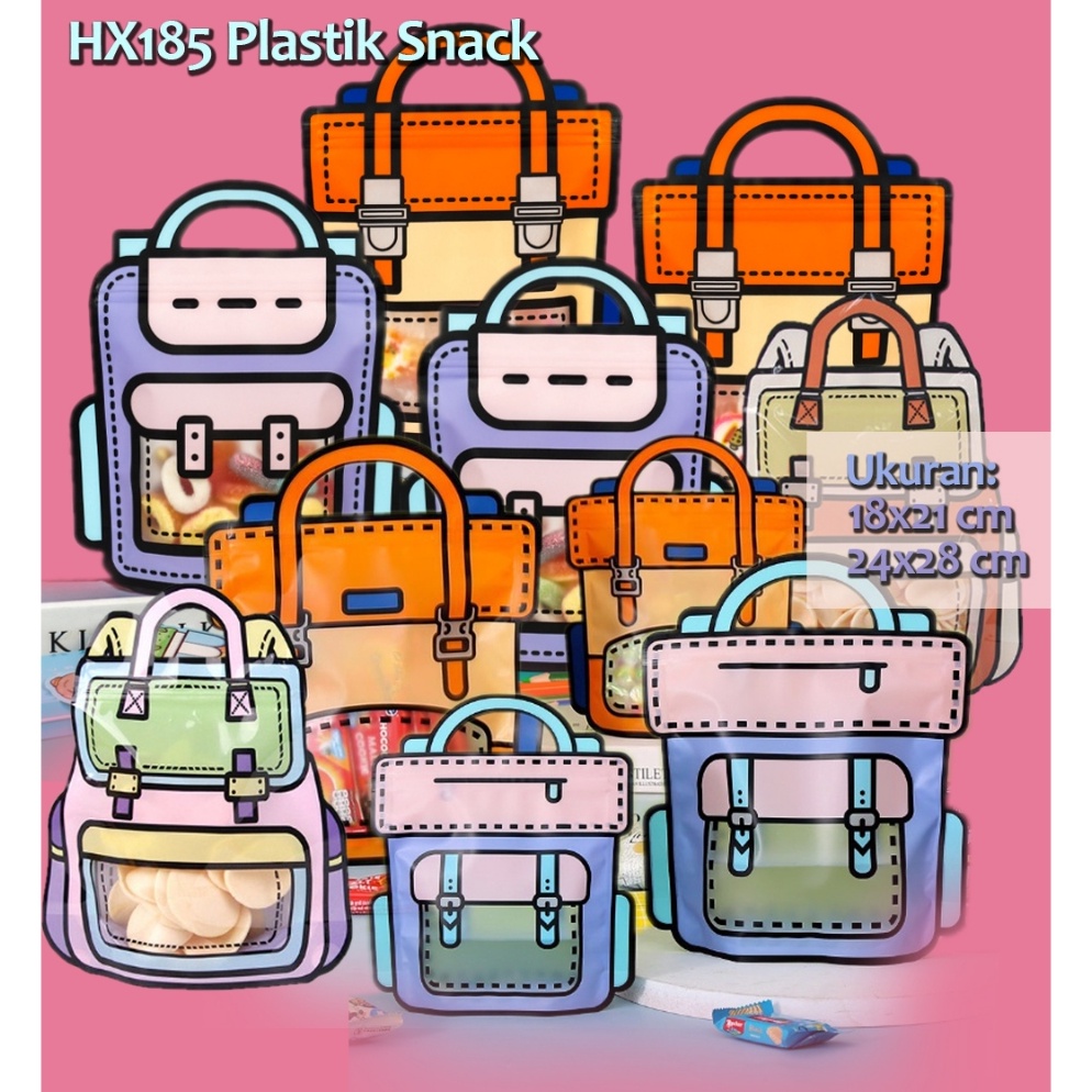 

Keren abis HX185 1 pcs Plastik Snack Hadiah Ziplock Birthday Packaging Goodie Bag