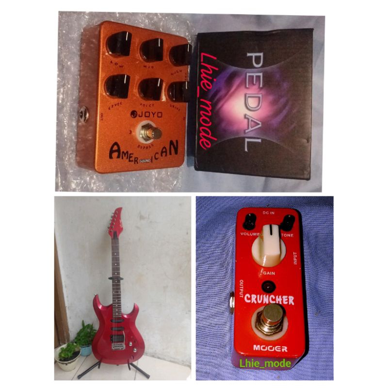gitar caraya efek gitar joyo dan mooer cruncher