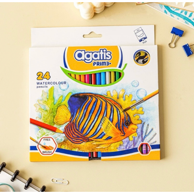 

AGATIS prime pensil warna watercolor isi 24pcs
