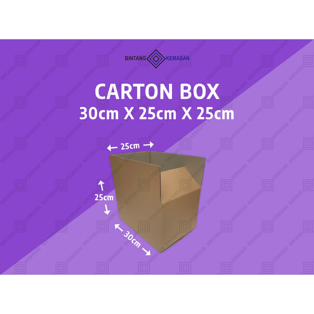 

Kardus Karton Packing 20x20x20cm/Kardus Karton Packing 25x20x25cm/Kardus Karton Packing 30x25x25cm