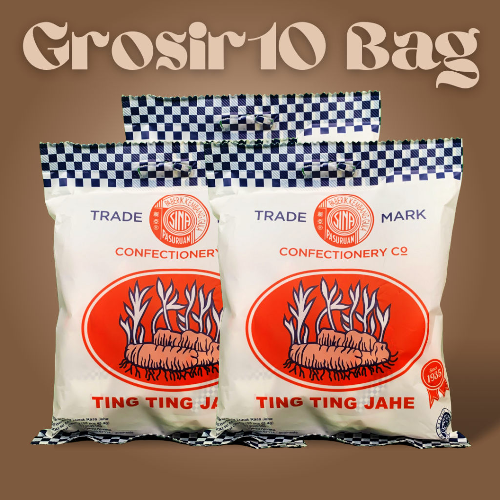 

(GROSIR) MURAH Permen Jahe || Ting Ting Jahe (100g) |10 bag