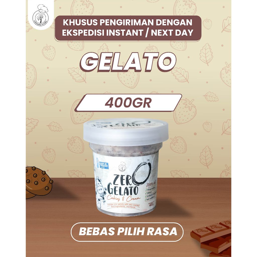 

ZERO GELATO - ZERO WORRIES GELATO WITH REAL INGREDIENTS 400GR