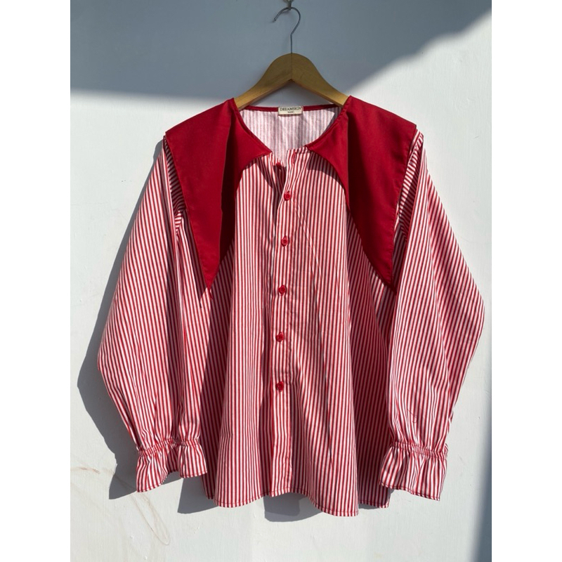 READY STOCK kemeja merah putih kemerdekaan agustusan / kemeja merah / kemeja putih /ootd kemerdekaan