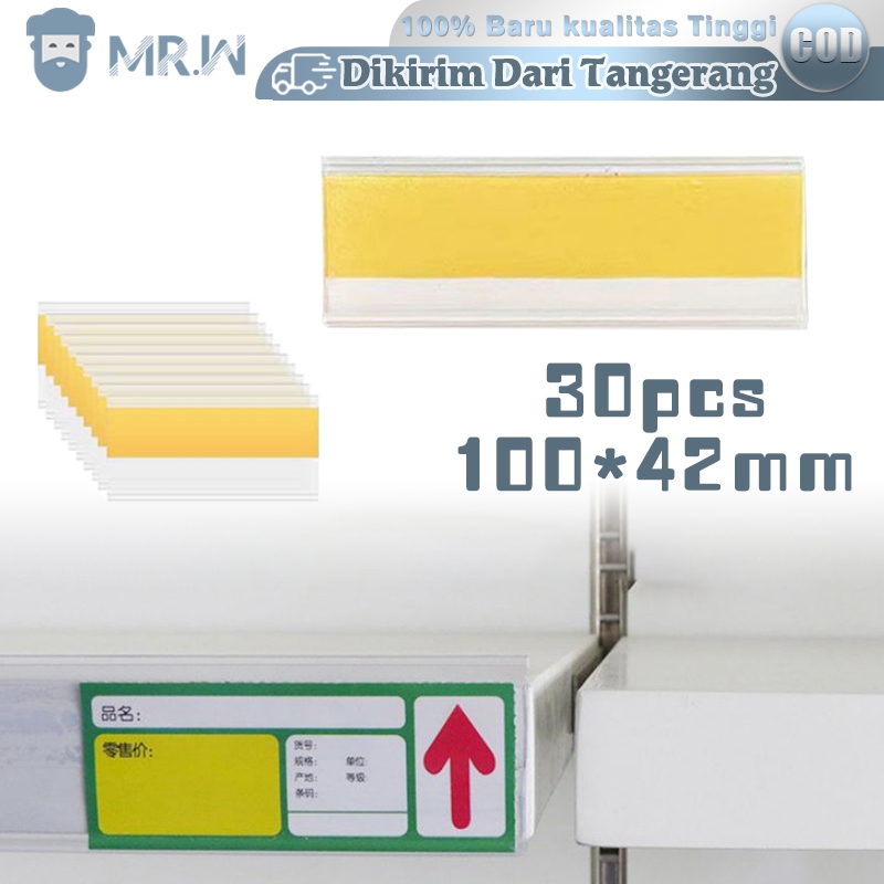 

30pcs/Set Label Harga Mika PVC Price Tag Label Harga Toko Label Harga Tempel Price Tag Holder