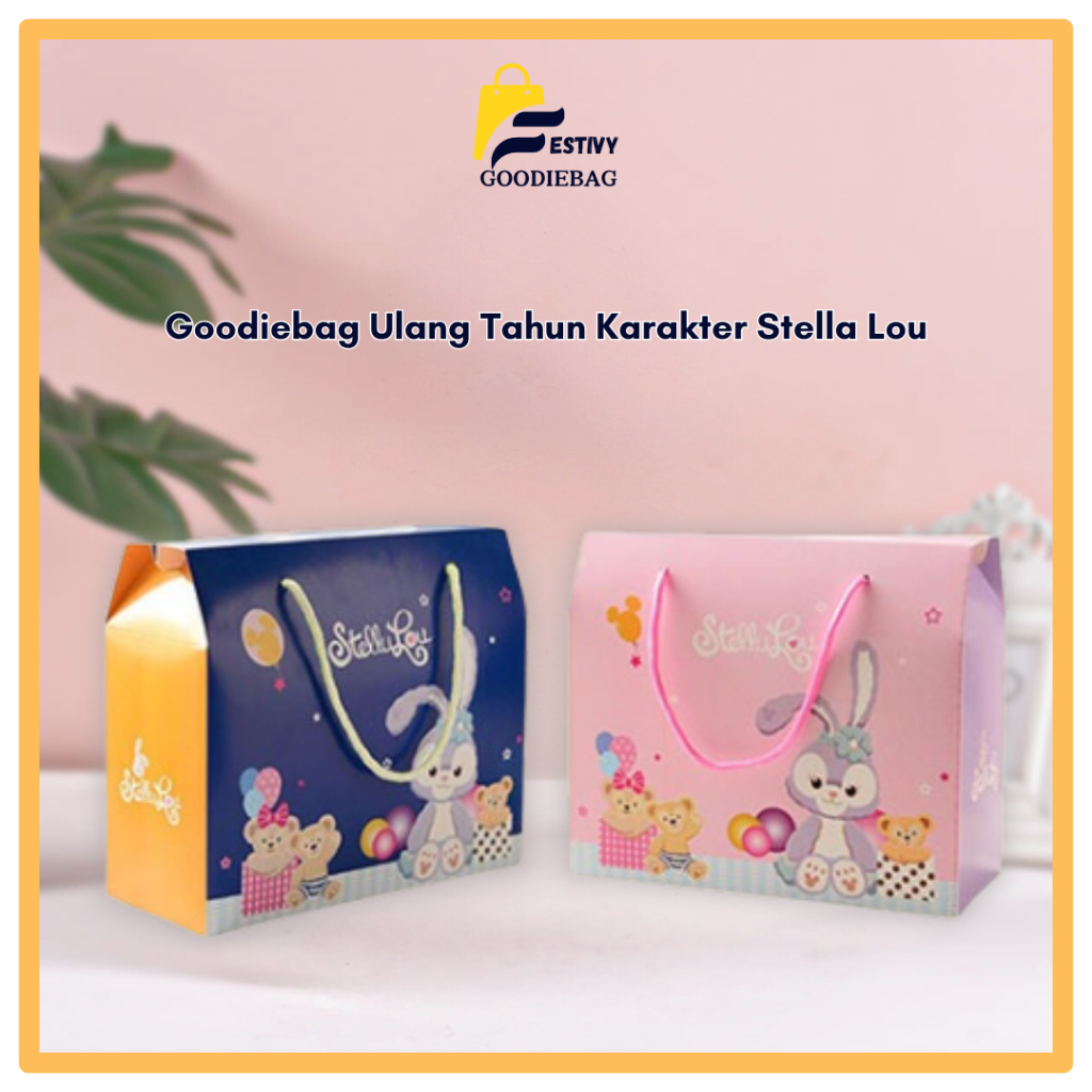 

FG Paperbag Ulang Tahun / Goodie Bag Ulang Tahun StellaLou / Tas Hadiah Sovenir Ulang Tahun PP07