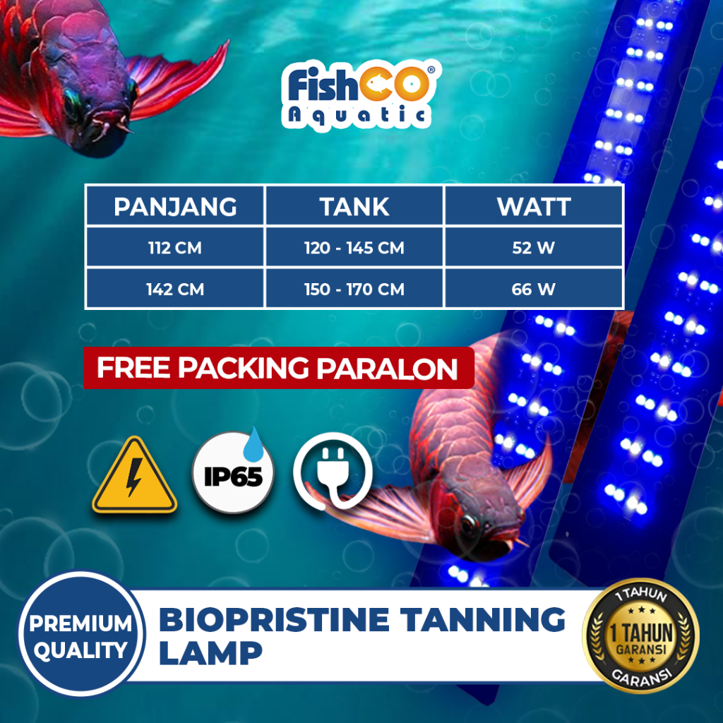 BioPristine Lampu Tanning Led Aquarium Ikan Arwana - Lamp Tanning