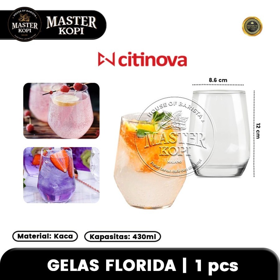 Gelas Kaca Florida Citinova Gelas Mojito Cocktail (1 pcs)
