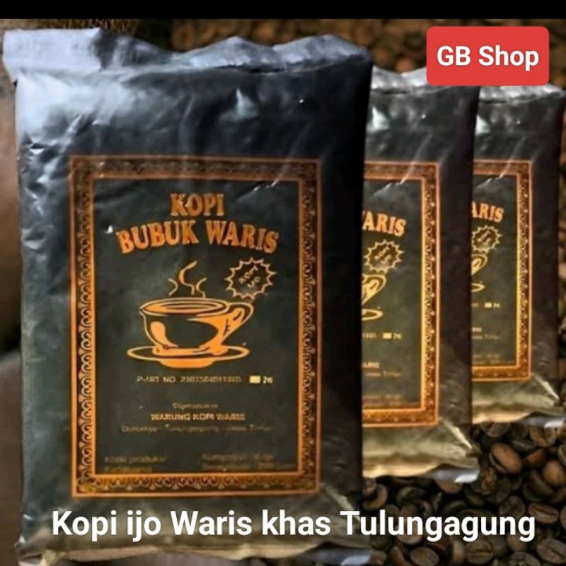 

Kopi bubuk ijo Waris murah kemasan ekonomis 250gram