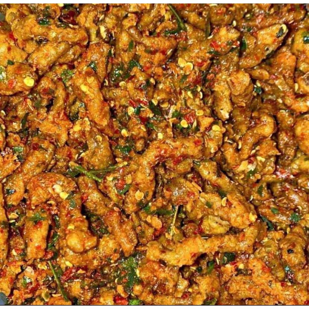 

keripik usus pedas daun jeruk crispy 1kg
