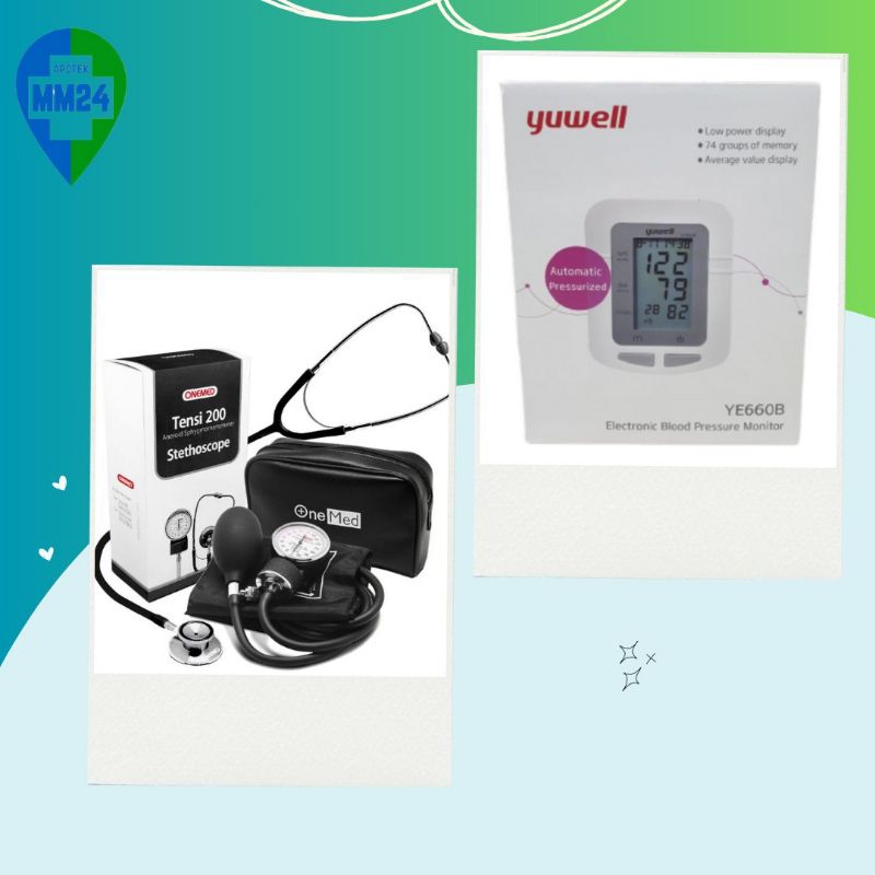 Tensi yuwell & Tensi 200 + Stethoscope Onemed