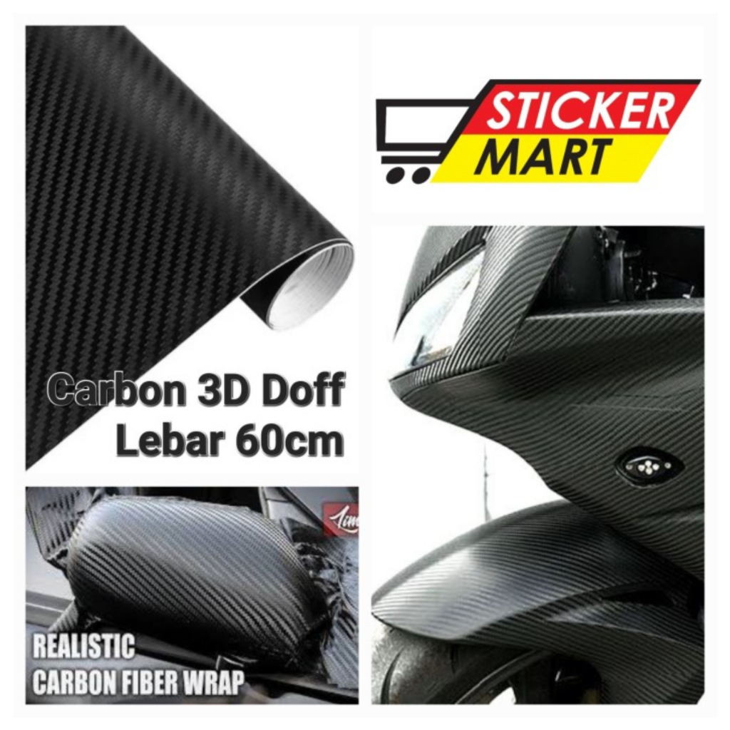 Carbon Skotlet Karbon 6D Sticker Karbon Kevlar Motor Mobil Ukuran 9m 5M