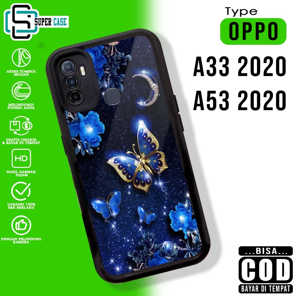 Case Hp For OPPO A53 2020 A33 2020 BTR SoftCase Glossy casing Handphone Silikon Glass