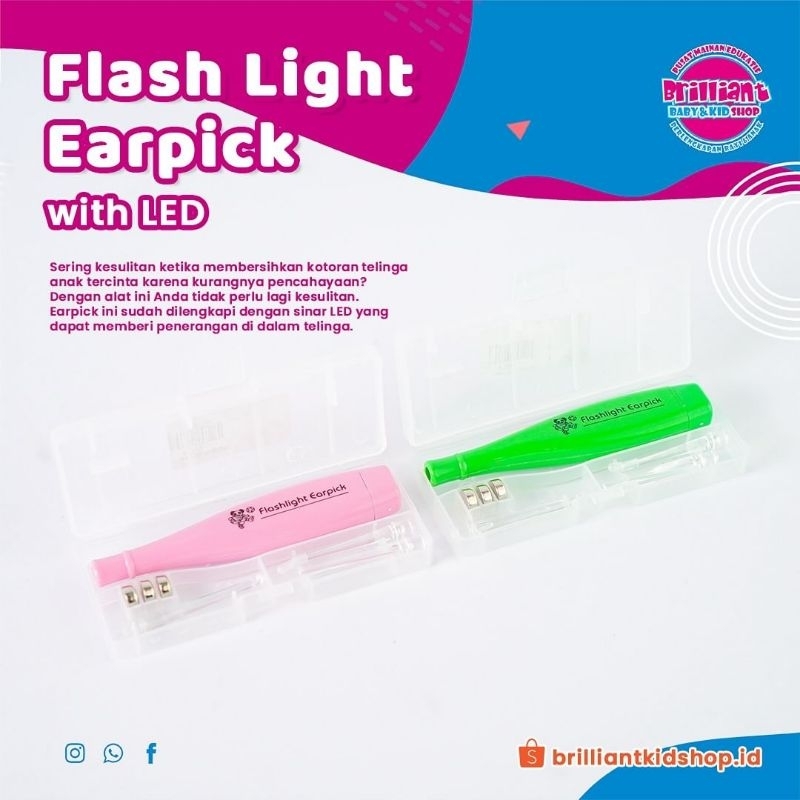 Flash Light Earpick With Led