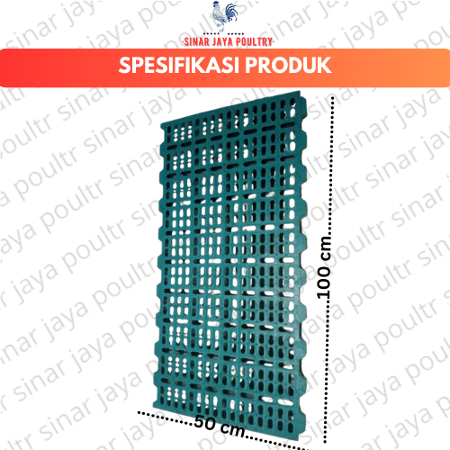 Slat Kambing Hijau 50*100 / Alas Kandang Lantai Kandang Kambing Domba Babi / Plastic