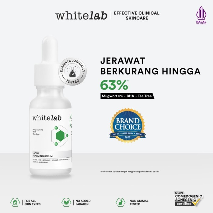 Whitelab Acne Calming Serum | Skincare Serum Untuk Kulit Jerawat Dan Bruntusan