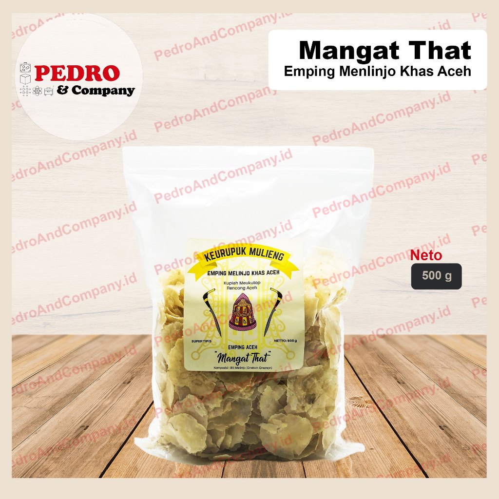 

Keurupuk mulieng emping melinjo khas aceh 500 gram - super tipis cracker