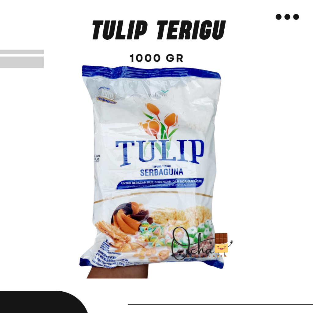 

Promo Tulip Tepung Serbaguna / Tepung Terigu / Untuk Kue / Gorengan / Kemasan 1 KG