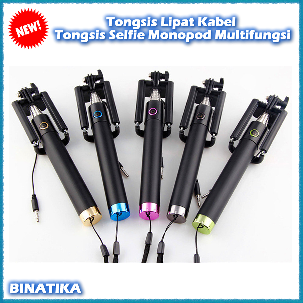 Tongsis Lipat Kabel / Tongsis Selfie Monopod Multifungsi